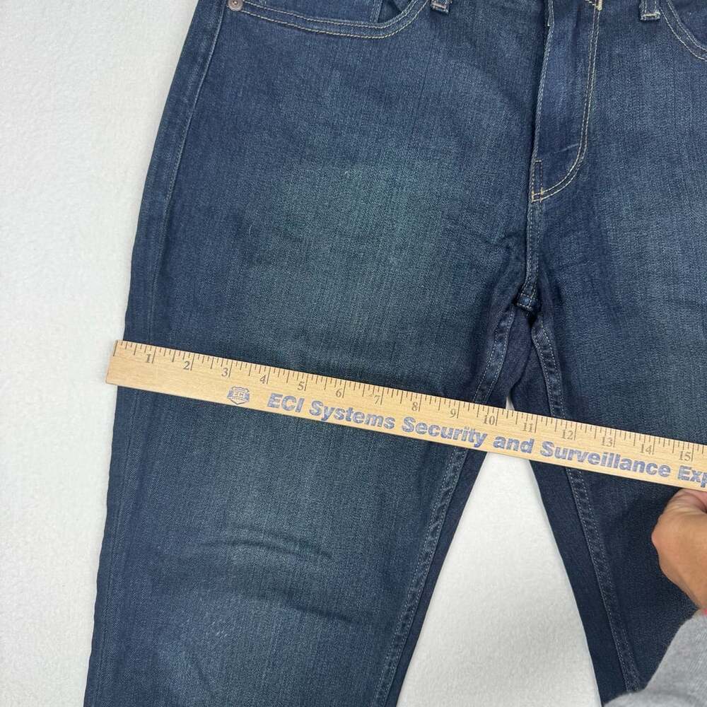 Paige Jeans Size 31 Dark Blue Denim Slim Straight - Picture 6 of 14